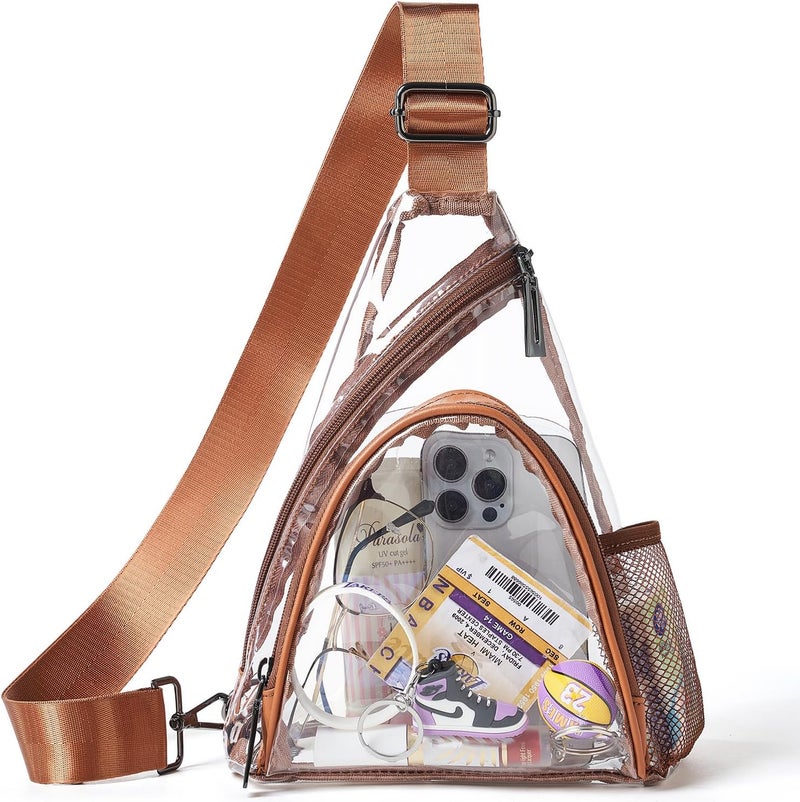 LATMAP 7L Sling Bag For Women Men Backpack Fanny Pack Crossbody Chest Travel Shoulder Belt Bags Purse Handbag PU Leather - Image 1